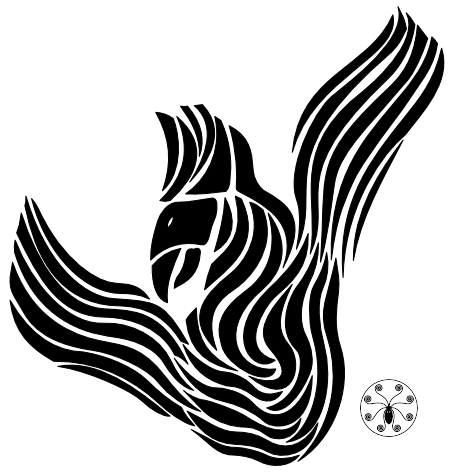 Description: This is a vector of the phoenix tattoo I have on my left 