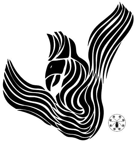 Description This is a vector of the phoenix tattoo I have on my left