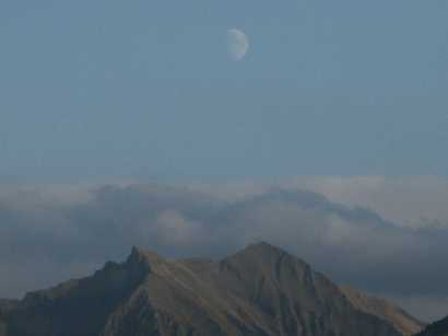 Moon over Mountains